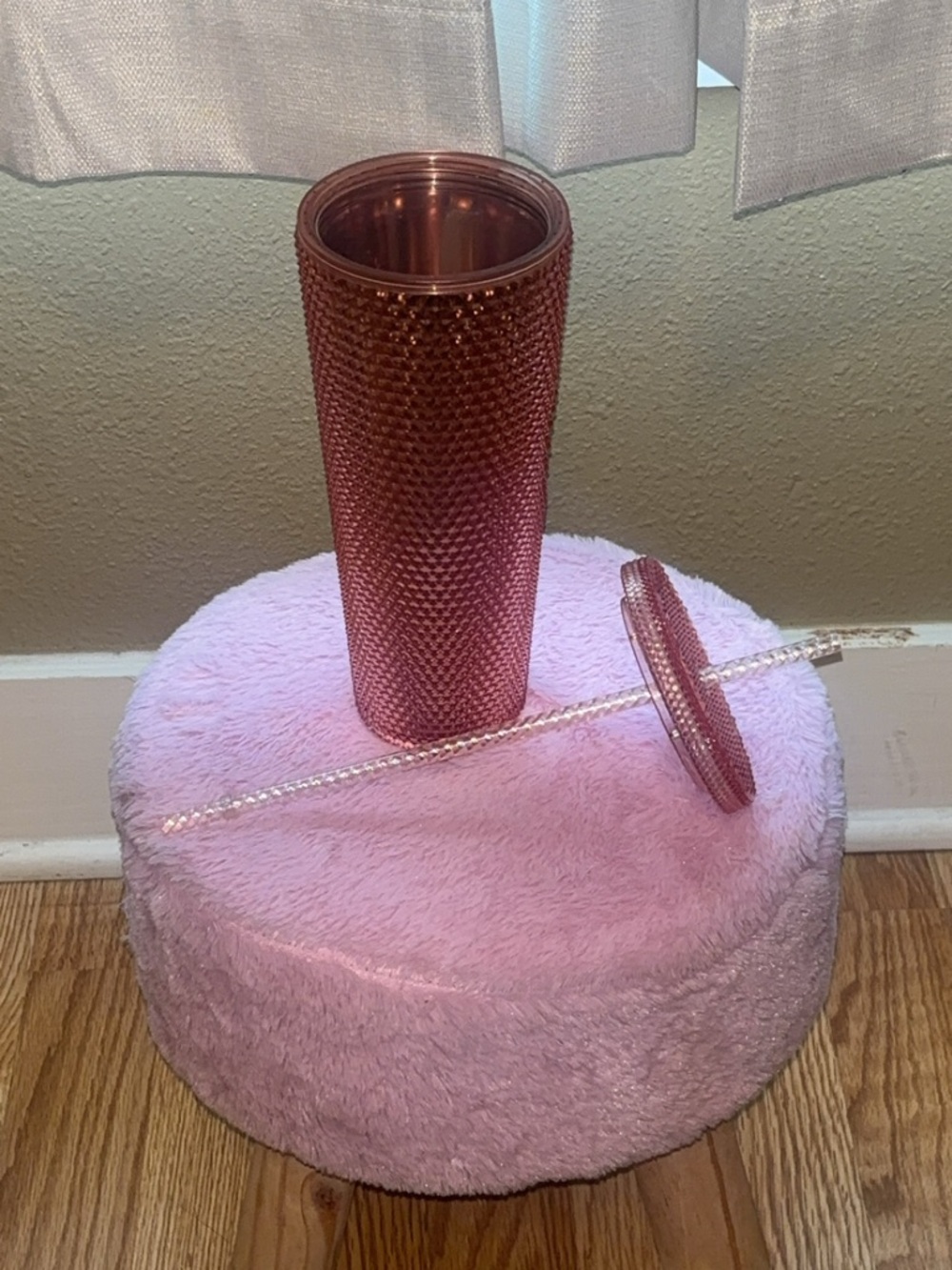 Starbucks Rose Gold Studded Tumbler | Reusable Cold Cup - Picture 3 of 4